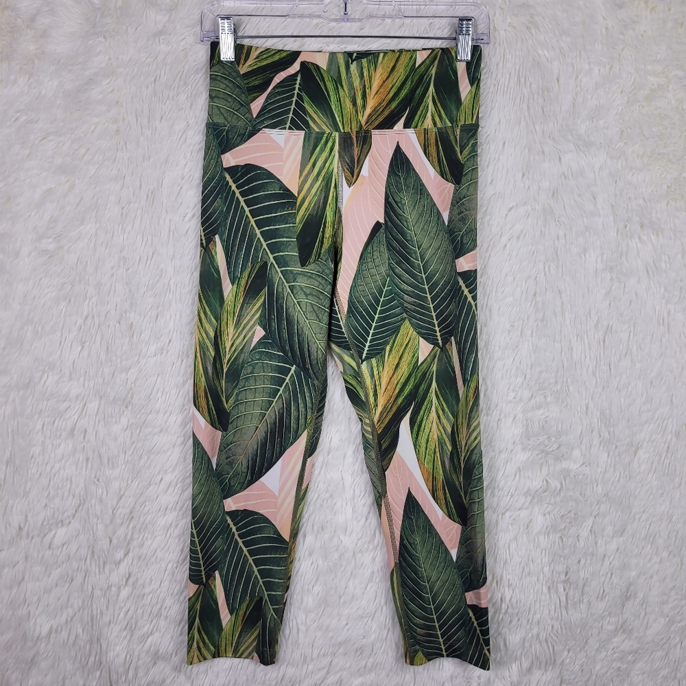 Small Mumu Moves Pink Tropical Legging Athleisure Beachy Show Me Your Mumu